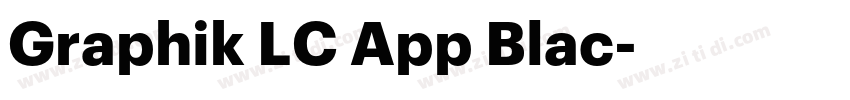 Graphik LC App Blac字体转换